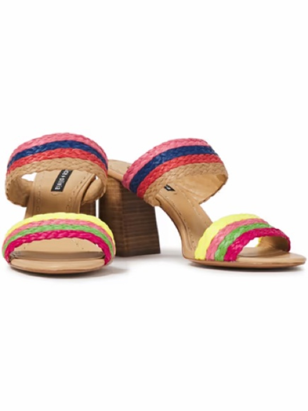 Alice and Olivia Leeds Striped Raffa Mules